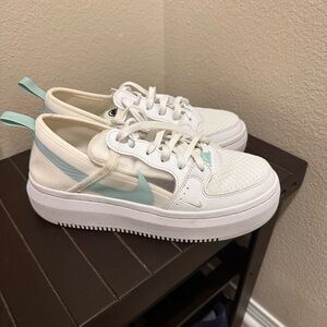 Nike Court Vision Alta TXT White & Light Dew Shoes